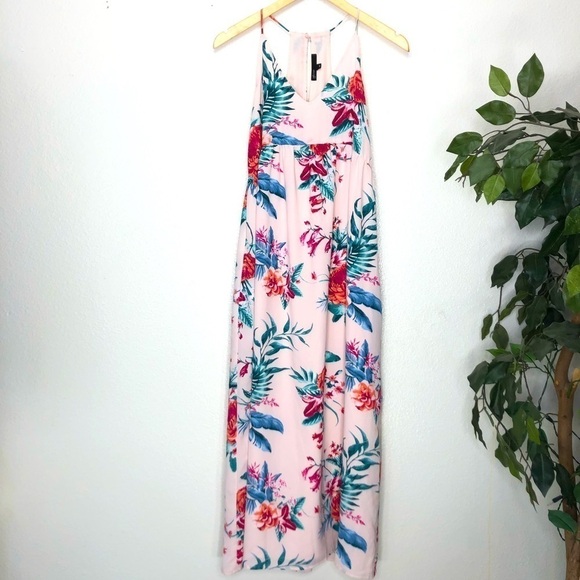 Gibson Pink Floral Maxi Dress - Picture 1 of 8